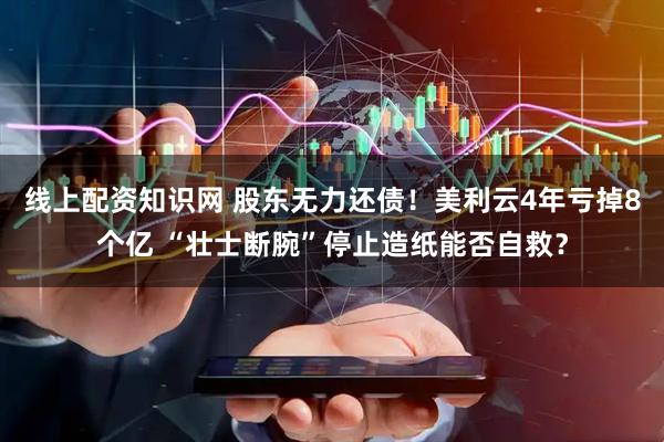 线上配资知识网 股东无力还债！美利云4年亏掉8个亿 “壮士断腕”停止造纸能否自救？